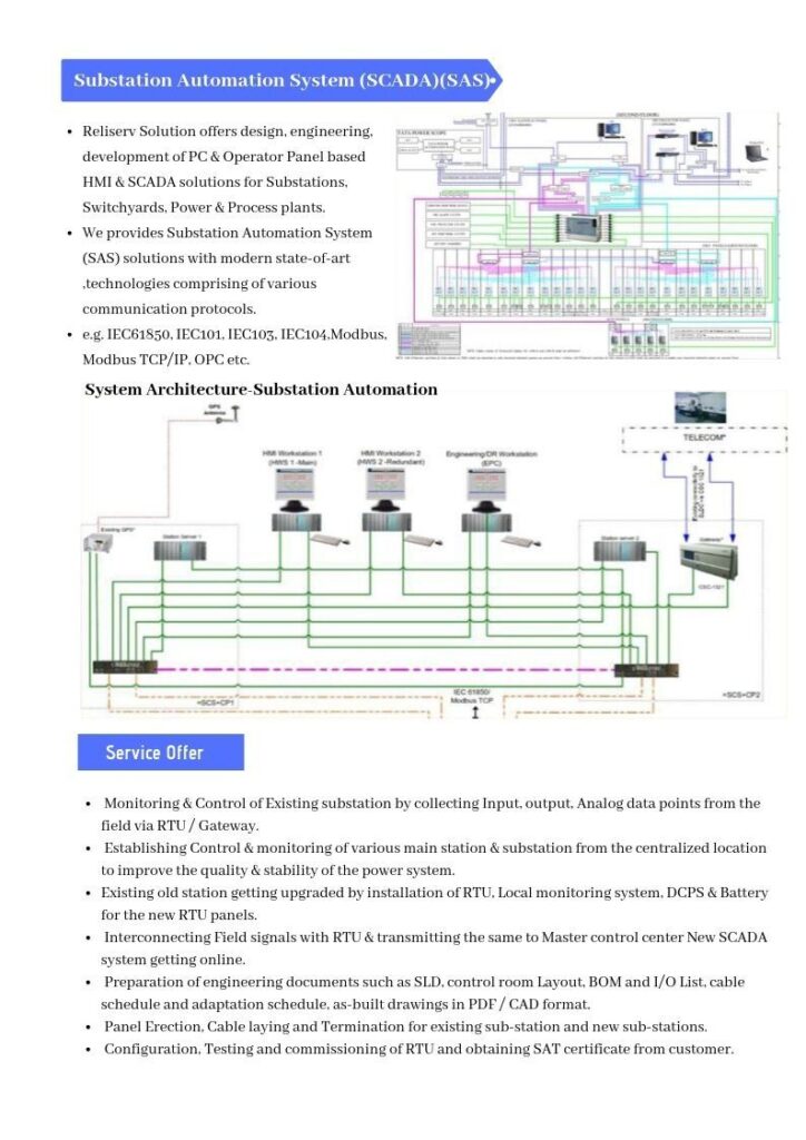 Substation Automation Systems (SCADA)